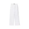 Peploum Women's Toba Trousers In Coral White In White