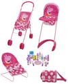 Peppa Pig Pink White Dots Doll Sleep N' Play Set In Multi