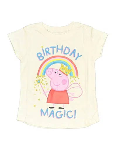 Pre-owned Peppa Pig Kids' Short Sleeve T-shirt In White