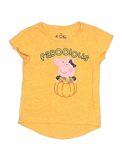 Pre-owned Peppa Pig Kids' Short Sleeve T-shirt In Yellow