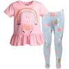 Peppa Pig T-shirt & Leggings Set In Blue