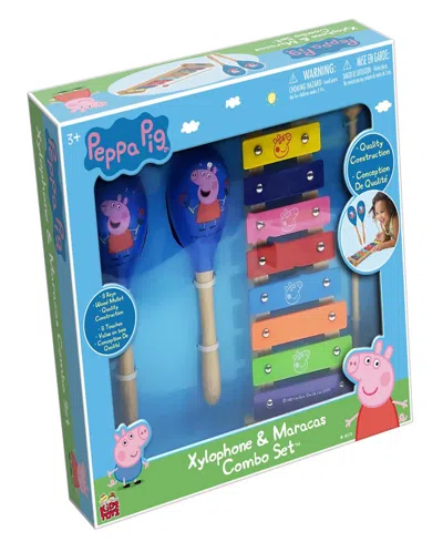 Peppa Pig Kids' Wood Xylophone Maracas Combo Set In Multi