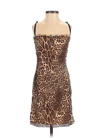Pre-owned Pepper Cocktail Dress In Brown
