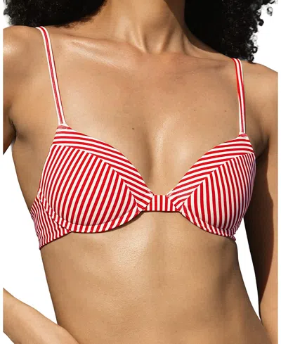 Pepper Lift Up Bikini Top In Gray