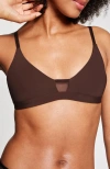 Pepper Limitless Wirefree Scoop Bra In Espresso