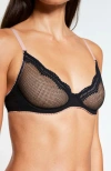 Pepper Signature Unlined Demi Bra In Black