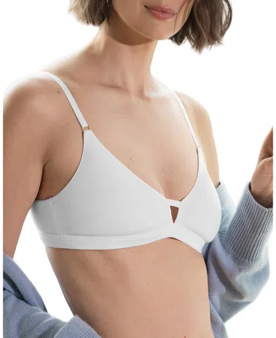 Pepper Supima Cotton Wirefree Bra In White