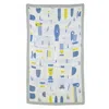 Pepper Vally Blue Hellenic Symbols Beach Towel