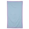 Pepper Vally Women's Cotton Beachtowel Illusion Aegean Blue