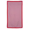 Pepper Vally Women's Cotton Beachtowel Illusion Cherry Red