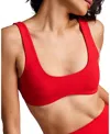 Pepper Wave Wirefree Bra In Red