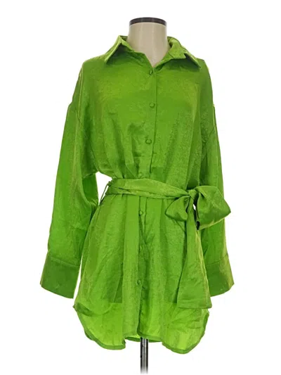 Pre-owned Peppermayo 3/4 Sleeve Blouse In Green