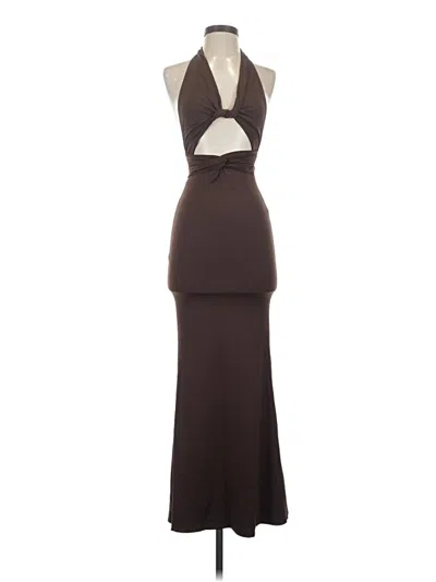 Pre-owned Peppermayo Cocktail Dress In Brown
