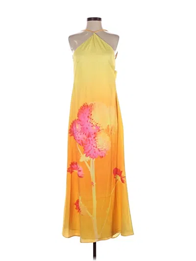 Pre-owned Peppermayo Cocktail Dress In Yellow