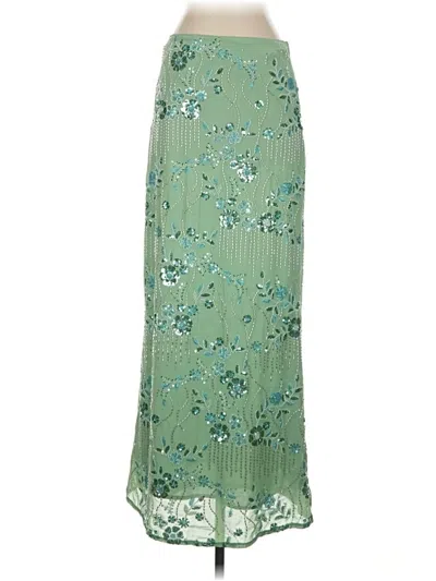 Pre-owned Peppermayo Formal Skirt In Green