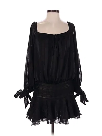 Pre-owned Peppermayo Long Sleeve Blouse In Black
