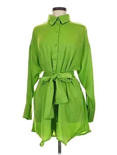 Pre-owned Peppermayo Long Sleeve Blouse In Green