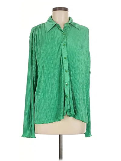 Pre-owned Peppermayo Long Sleeve Blouse In Green