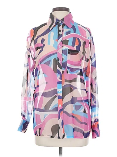 Pre-owned Peppermayo Long Sleeve Blouse In Pink