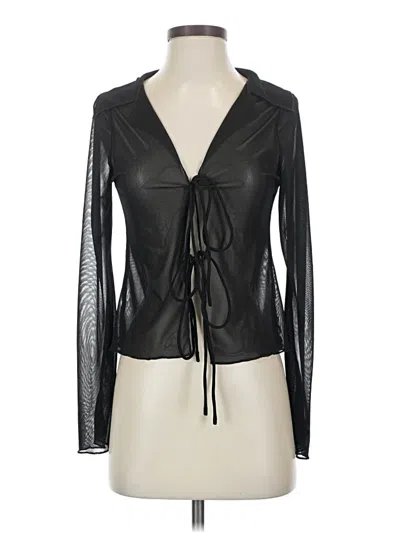 Pre-owned Peppermayo Long Sleeve T-shirt In Black