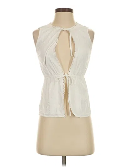 Pre-owned Peppermayo Sleeveless Blouse In Ivory