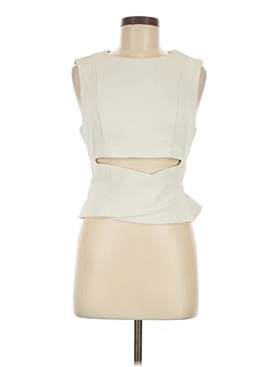 Pre-owned Peppermayo Sleeveless Top Ivory Strapless Neckline Tops
