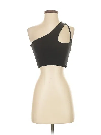 Pre-owned Peppermayo Tank Top Black One Shoulder Neckline Tops