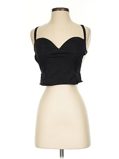 Pre-owned Peppermayo Tank Top Black Strapless Neckline Tops