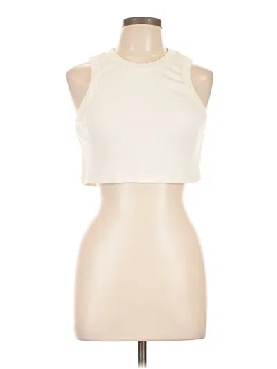 Pre-owned Peppermayo Tank Top Ivory Halter Neckline Tops In White