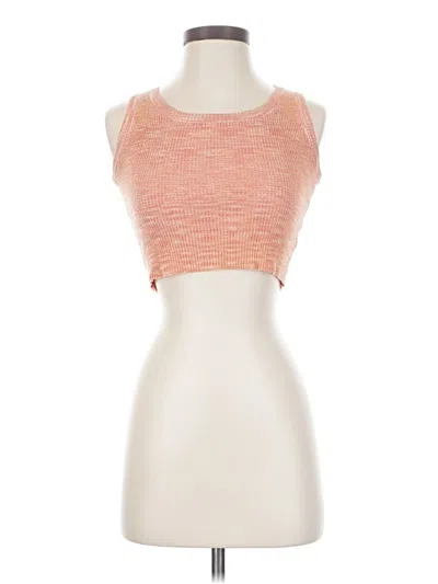 Pre-owned Peppermayo Tube Top Orange Strapless Neckline Tops