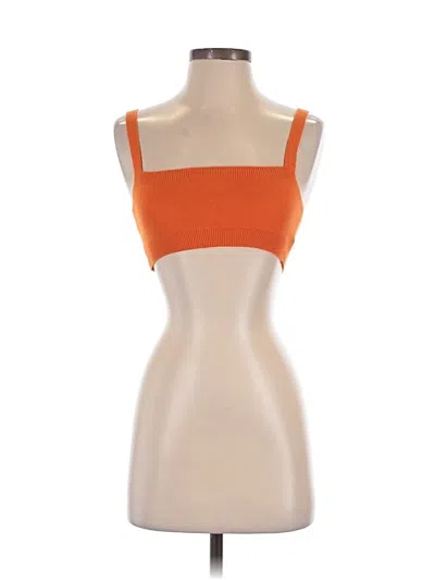 Pre-owned Peppermayo Tube Top Orange Strapless Neckline Tops