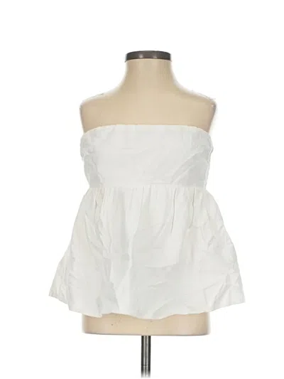 Pre-owned Peppermayo Tube Top White Strapless Neckline Tops