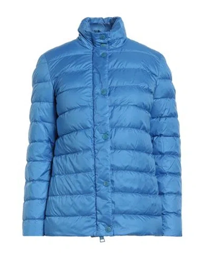 Peprai Woman Down Jacket Light Blue Size Xl Polyester