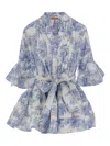 Pep's Floral-pattern Ruffled Mini Dress