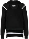 Per Götesson Cold-shoulder Drawstring Hoodie
