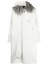 Per Götesson Shearlin-collar Coat In White