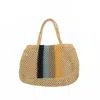 Per Lei New York Women's Makara Market Tote Bag In Blue/yellow In Multi
