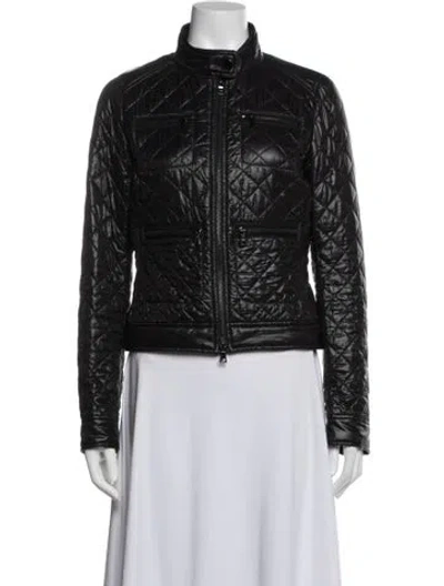 Pre-owned Per Se Biker Jacket In Black