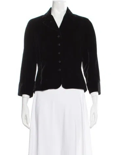 Pre-owned Per Se Blazer In Black