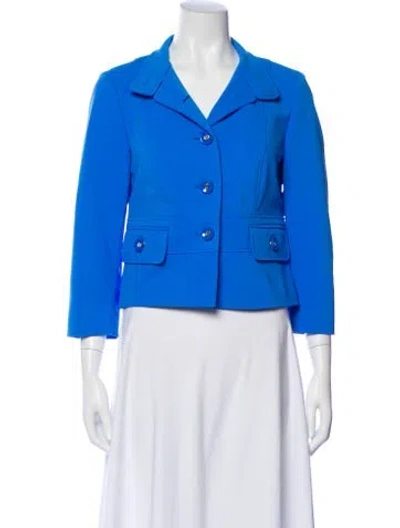 Pre-owned Per Se Blazer In Blue