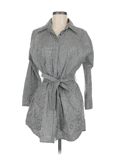 Pre-owned Per Se By Carlisle 3/4 Sleeve Blouse In Gray