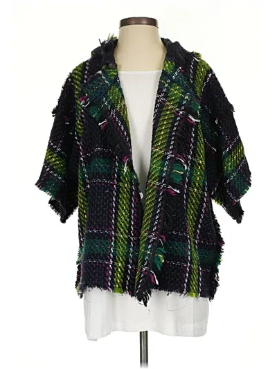 Pre-owned Per Se By Carlisle Cardigan Sweater In Green