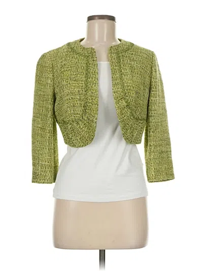 Pre-owned Per Se By Carlisle Cardigan Sweater In Green