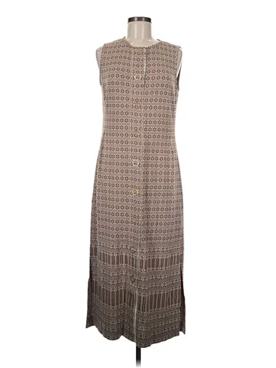 Pre-owned Per Se By Carlisle Casual Dress In Brown