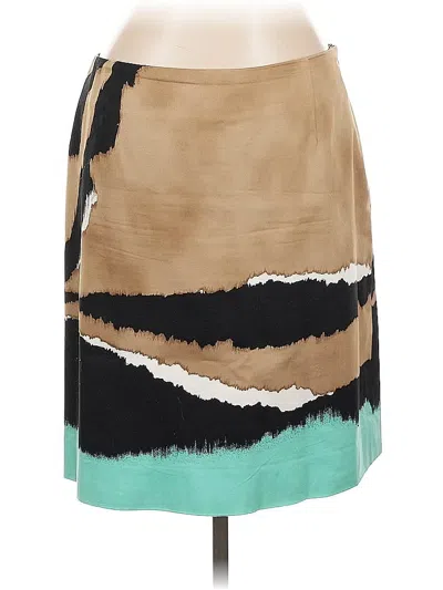 Pre-owned Per Se By Carlisle Casual Skirt In Brown