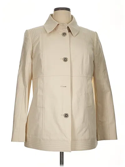 Pre-owned Per Se By Carlisle Coat In Ivory