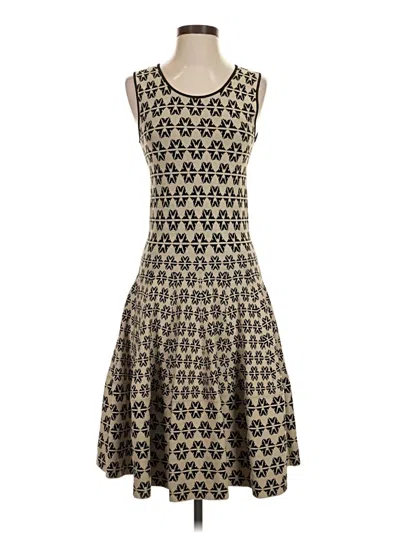 Pre-owned Per Se By Carlisle Cocktail Dress In Brown
