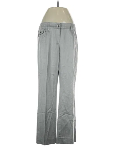 Pre-owned Per Se By Carlisle Dress Pants In Gray
