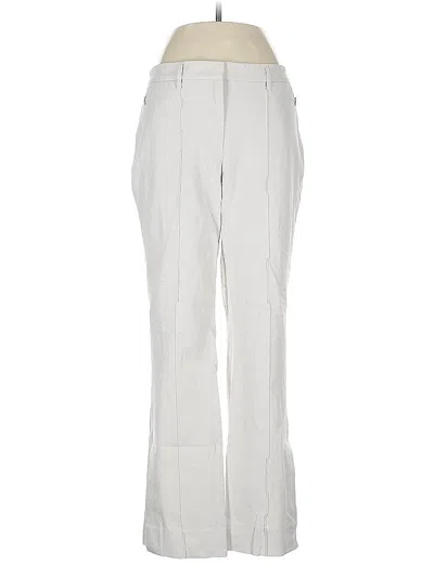 Pre-owned Per Se By Carlisle Dress Pants In White