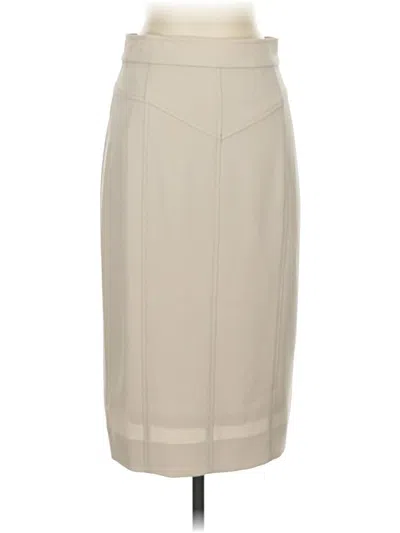 Pre-owned Per Se By Carlisle Formal Skirt In Brown